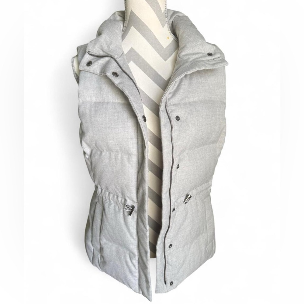 Banana Republic Silver Puffer Vest